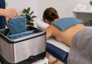 Hydroculator or hot packs therapy